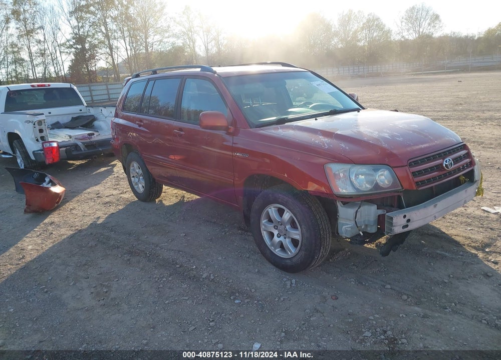 2003 TOYOTA HIGHLANDER LIMITED V6 VIN: JTEHF21A430103930