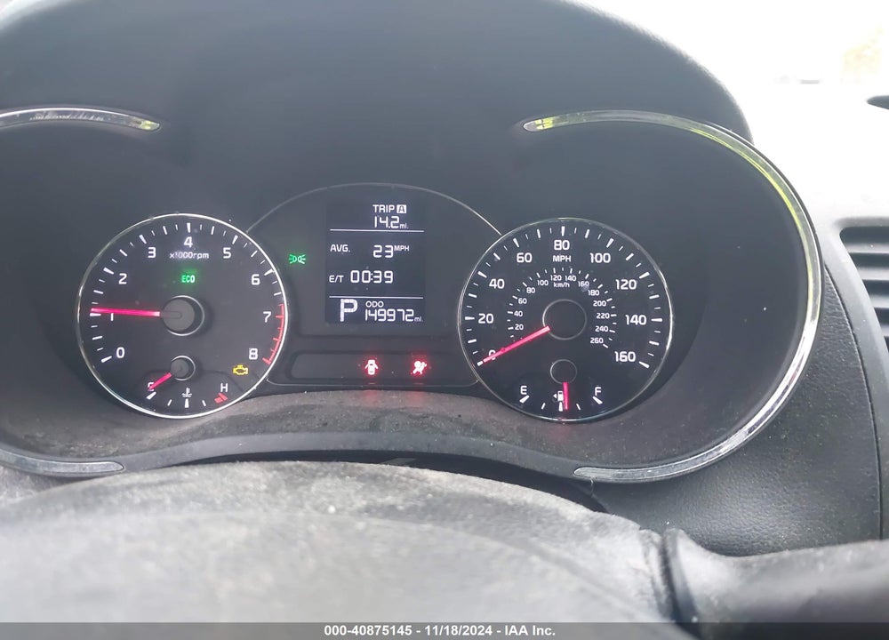 2015 KIA FORTE LX VIN: KNAFK4A64F5272087