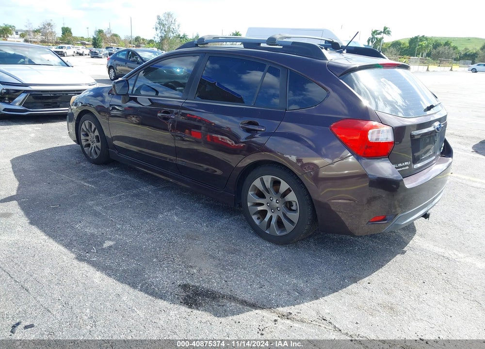 2013 SUBARU IMPREZA 2.0I SPORT PREMIUM VIN: JF1GPAL67DH805037
