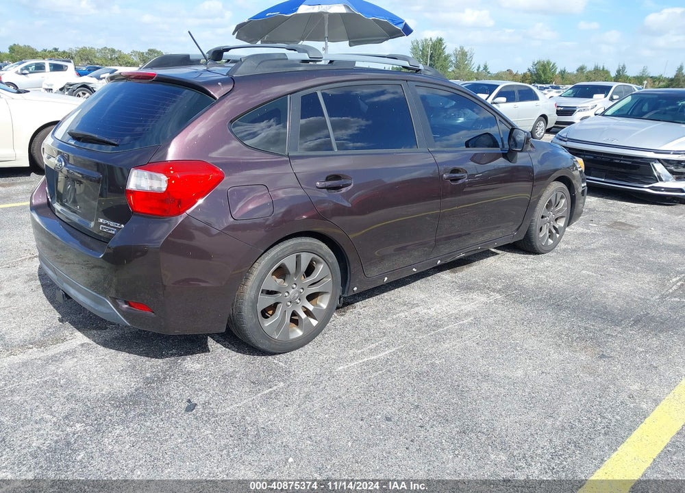 2013 SUBARU IMPREZA 2.0I SPORT PREMIUM VIN: JF1GPAL67DH805037