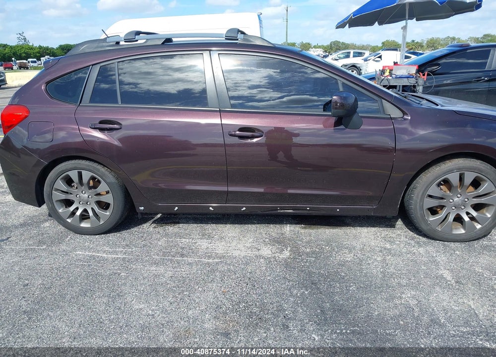2013 SUBARU IMPREZA 2.0I SPORT PREMIUM VIN: JF1GPAL67DH805037