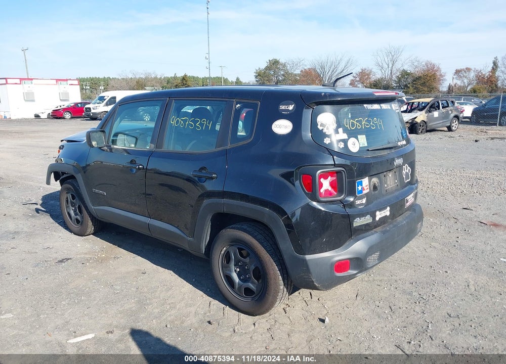 2017 JEEP RENEGADE SPORT 4X4 VIN: ZACCJBAB8HPE56209