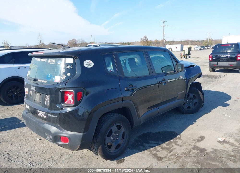 2017 JEEP RENEGADE SPORT 4X4 VIN: ZACCJBAB8HPE56209