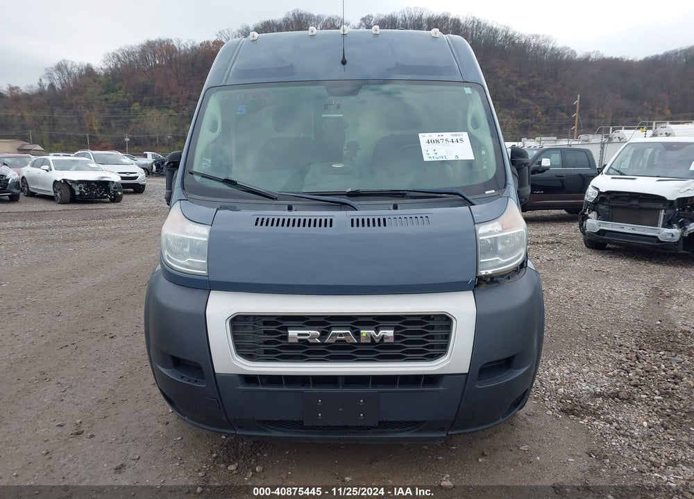 2019 RAM PROMASTER 2500 HIGH ROOF 159 WB VIN: 3C6TRVDG6KE514606