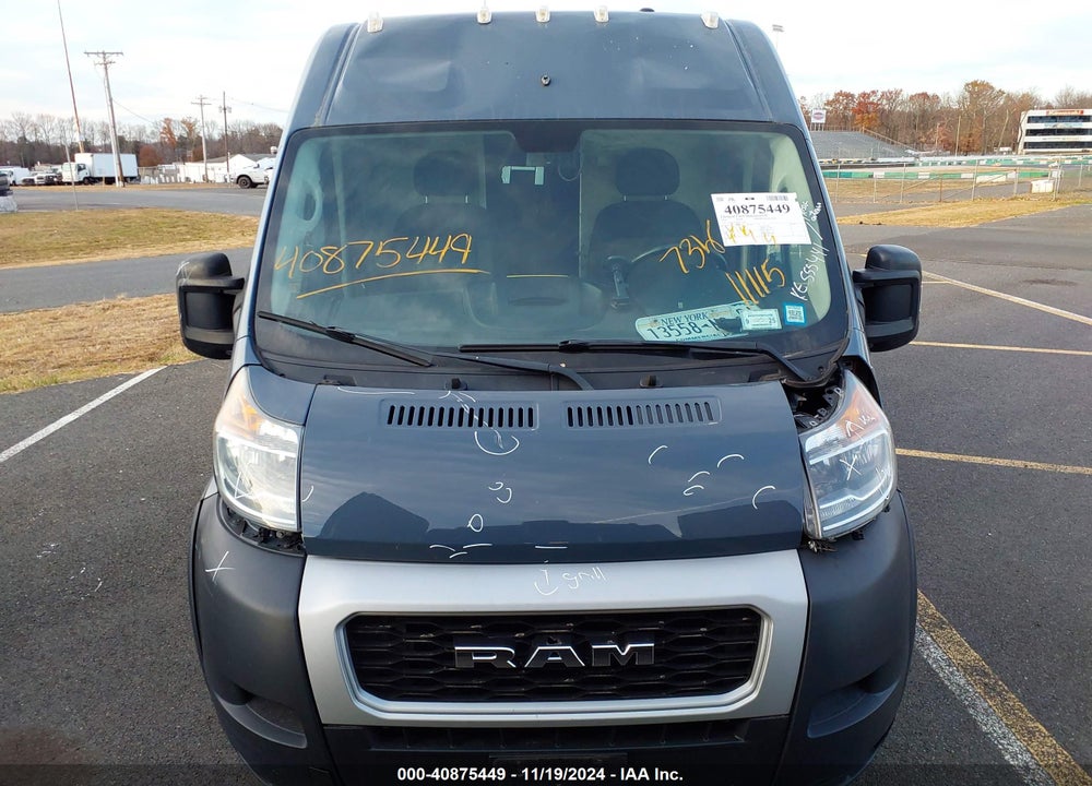 2019 RAM PROMASTER 3500 CARGO VAN HIGH ROOF 159 WB EXT VIN: 3C6URVJG6KE555441