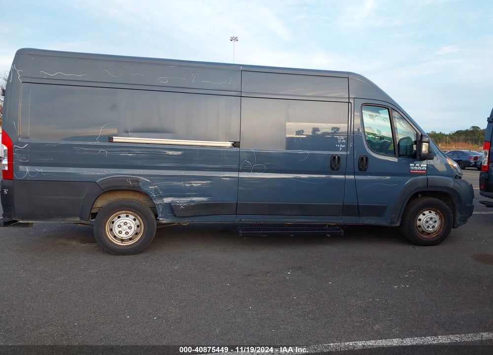 2019 RAM PROMASTER 3500 CARGO VAN HIGH ROOF 159 WB EXT VIN: 3C6URVJG6KE555441