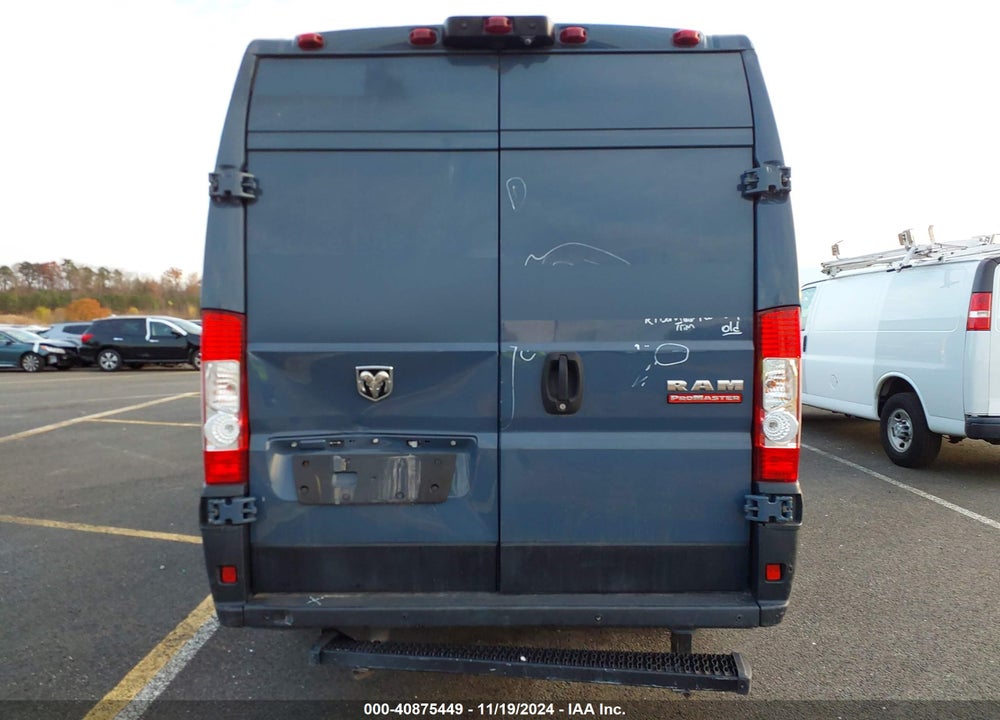 2019 RAM PROMASTER 3500 CARGO VAN HIGH ROOF 159 WB EXT VIN: 3C6URVJG6KE555441