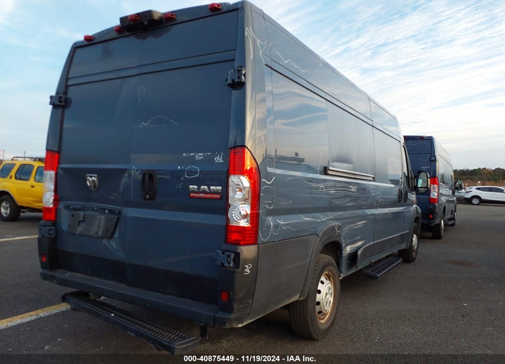 2019 RAM PROMASTER 3500 CARGO VAN HIGH ROOF 159 WB EXT VIN: 3C6URVJG6KE555441