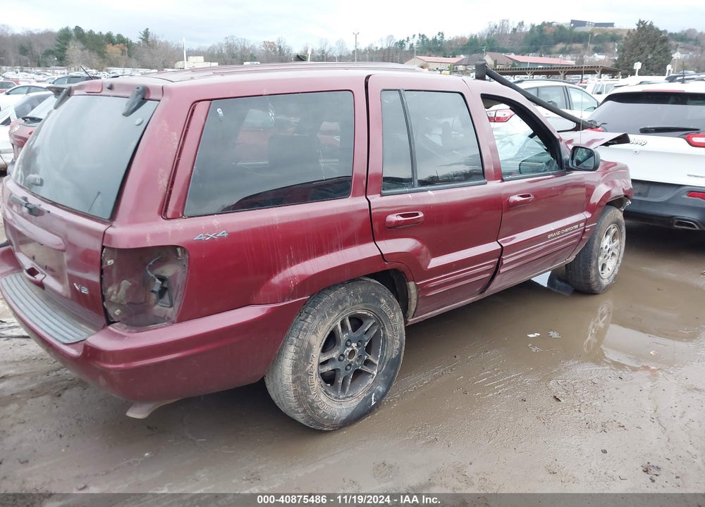 1999 JEEP GRAND CHEROKEE LIMITED VIN: 1J4GW68N8XC809278