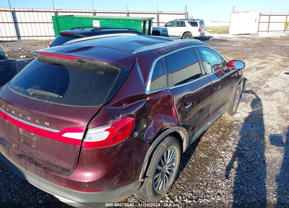 2018 LINCOLN MKX SELECT VIN: 2LMPJ6KR8JBL20306