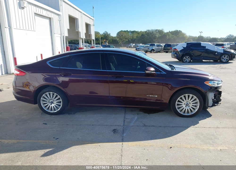 2013 FORD FUSION HYBRID SE VIN: 3FA6P0LU5DR338218