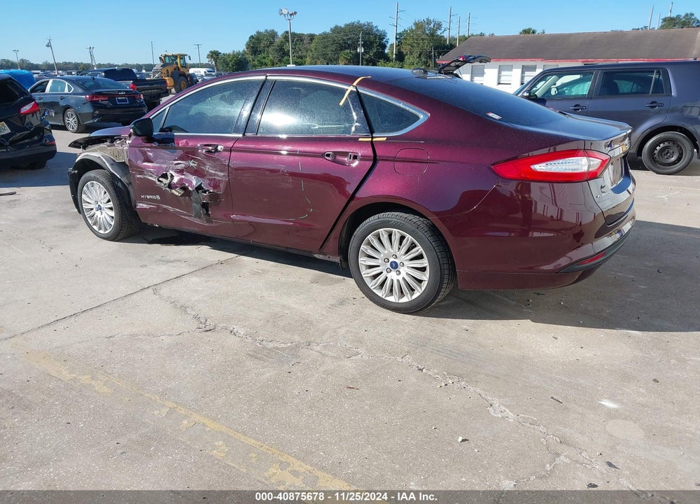 2013 FORD FUSION HYBRID SE VIN: 3FA6P0LU5DR338218