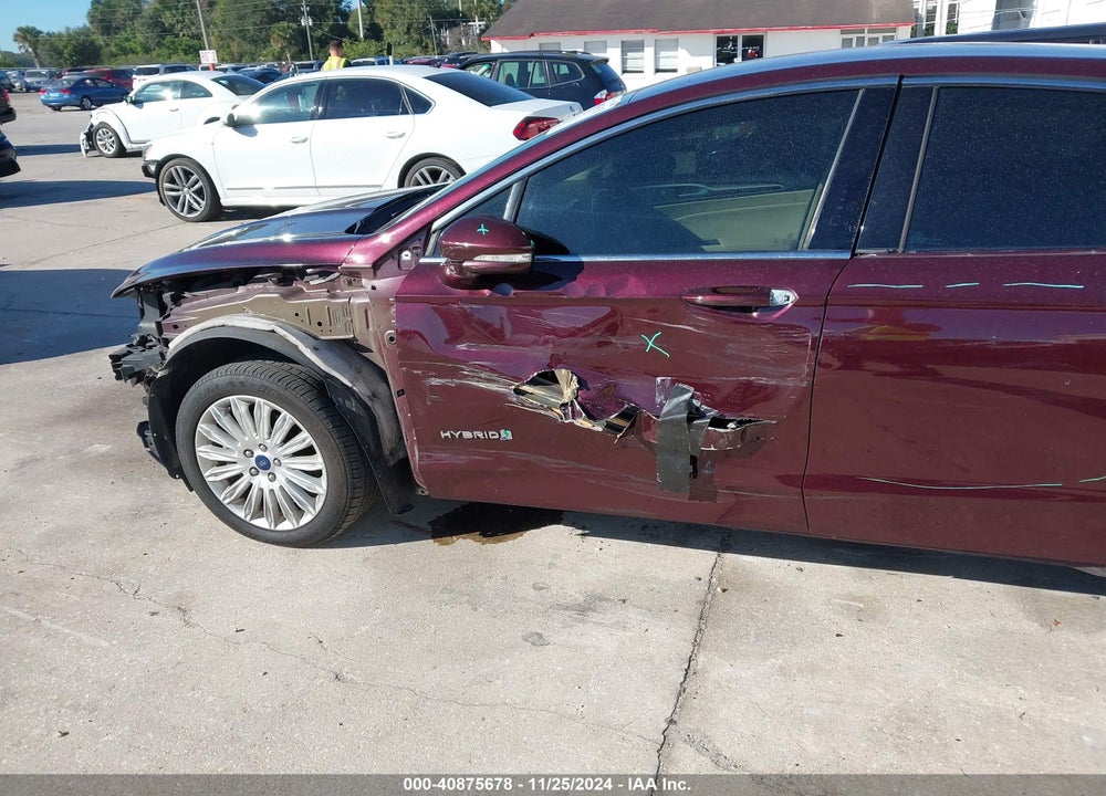 2013 FORD FUSION HYBRID SE VIN: 3FA6P0LU5DR338218