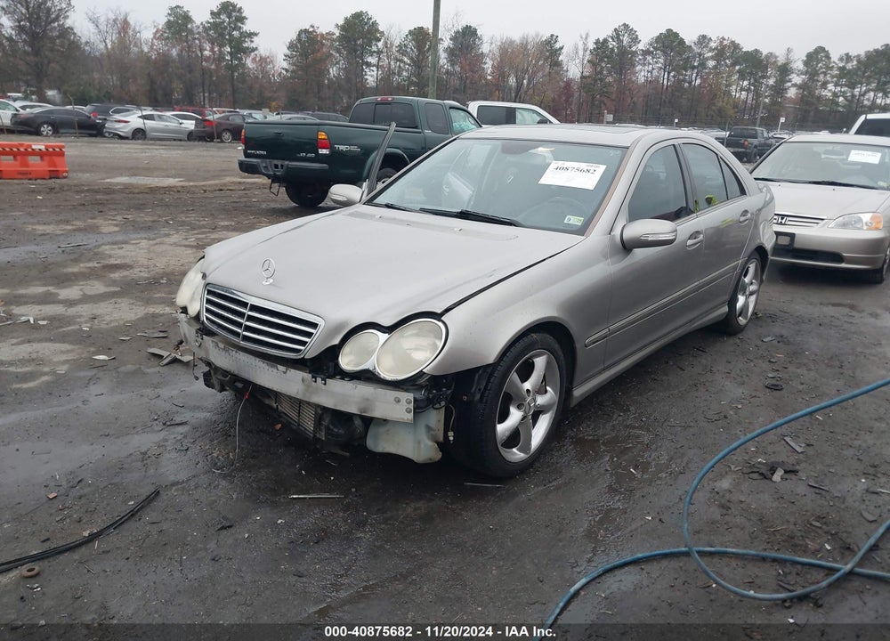 2005 MERCEDES-BENZ C 230 KOMPRESSOR SPORT VIN: WDBRF40J95F589980