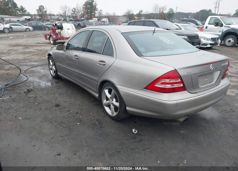 2005 MERCEDES-BENZ C 230 KOMPRESSOR SPORT VIN: WDBRF40J95F589980
