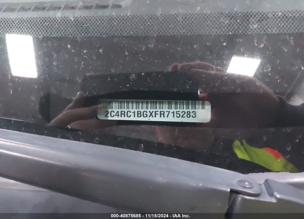 2015 CHRYSLER TOWN & COUNTRY TOURING VIN: 2C4RC1BGXFR715283