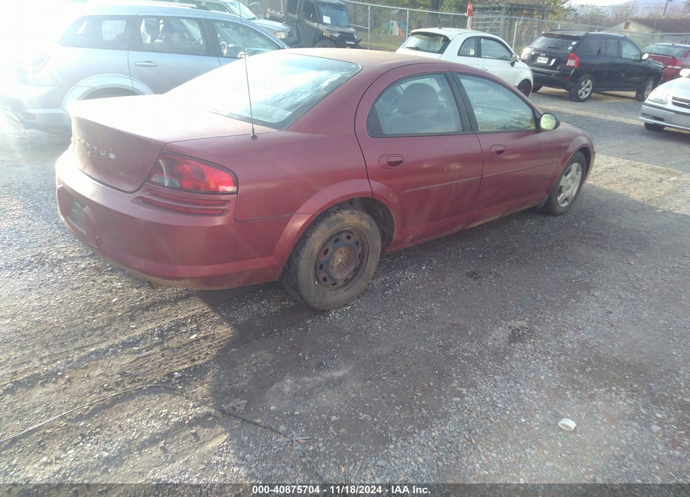 2006 DODGE STRATUS SXT VIN: 1B3EL46X76N167252