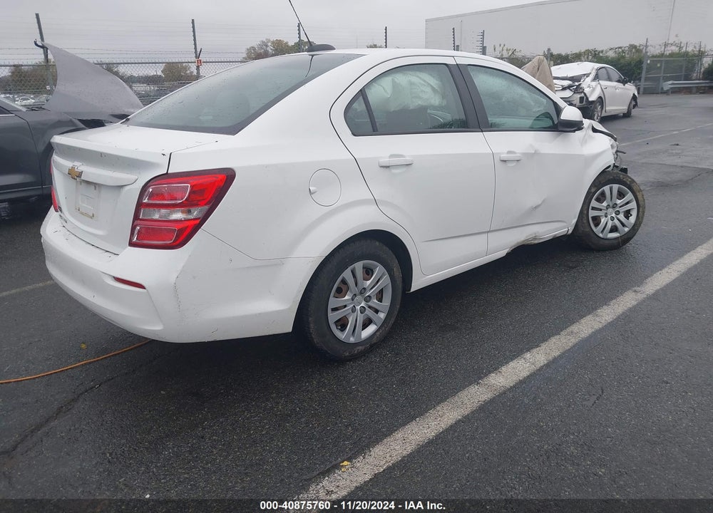 2017 CHEVROLET SONIC LS AUTO VIN: 1G1JB5SH0H4163422