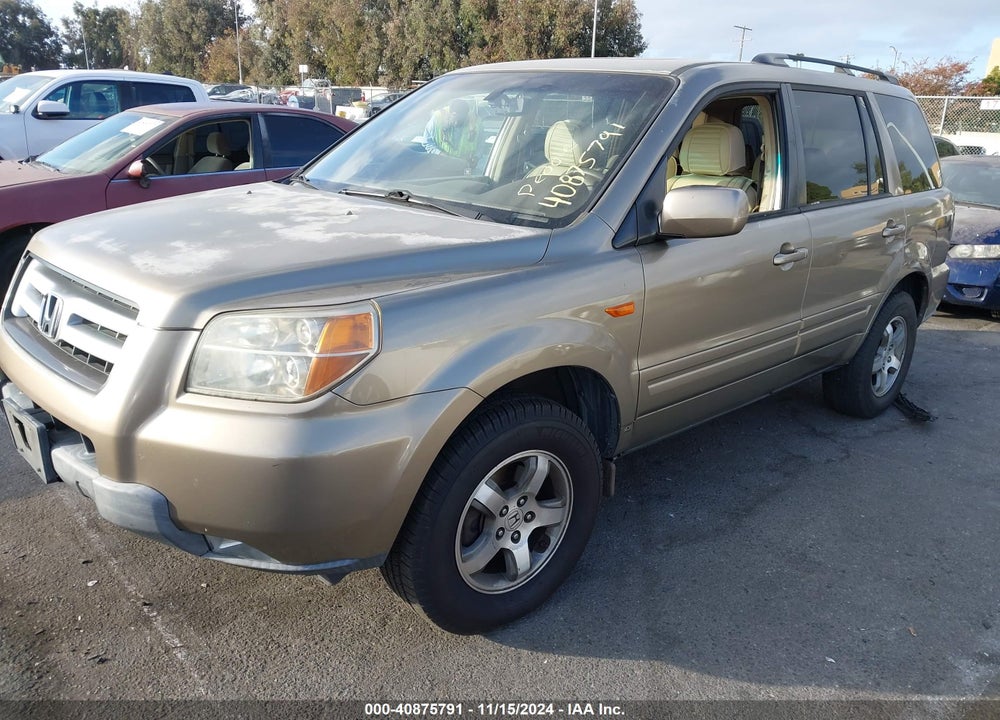 2008 HONDA PILOT EX-L VIN: 5FNYF28518B025886