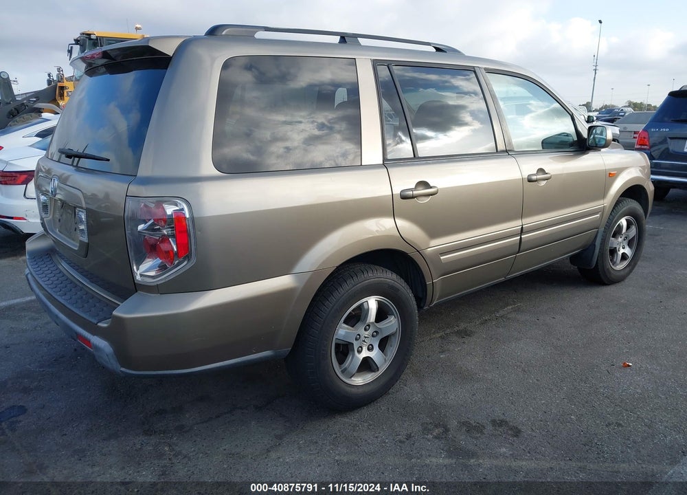 2008 HONDA PILOT EX-L VIN: 5FNYF28518B025886