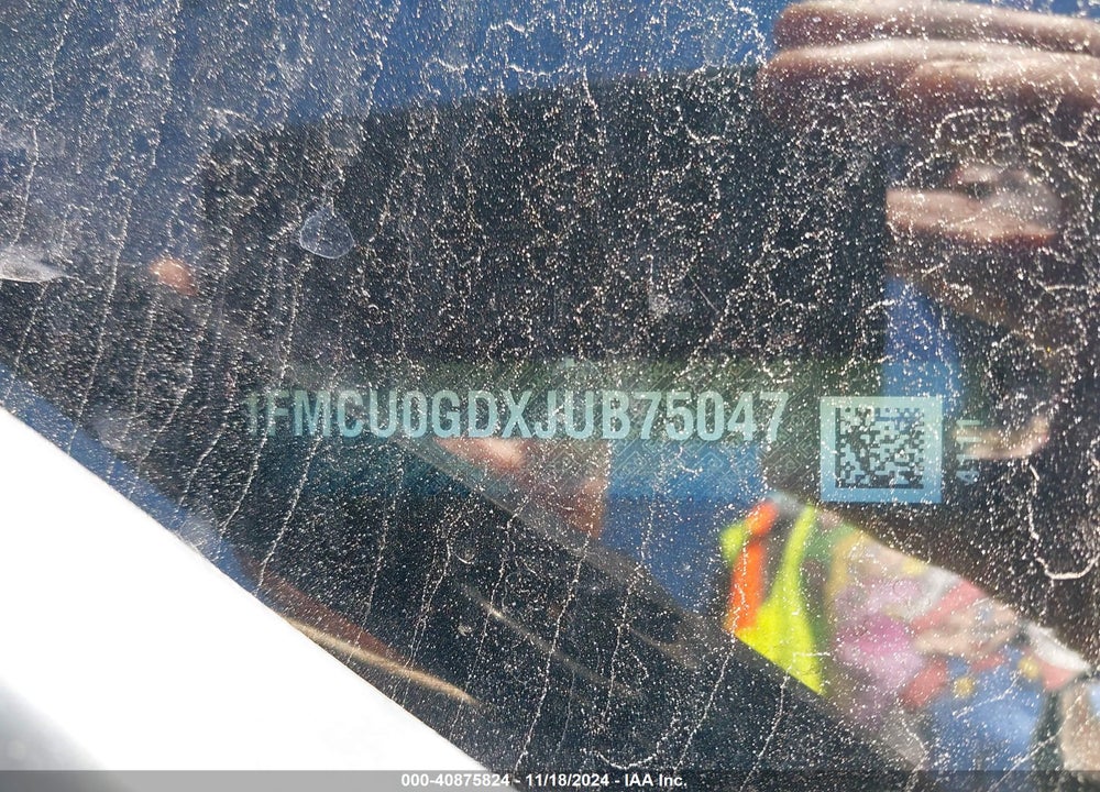 2018 FORD ESCAPE SE VIN: 1FMCU0GDXJUB75047