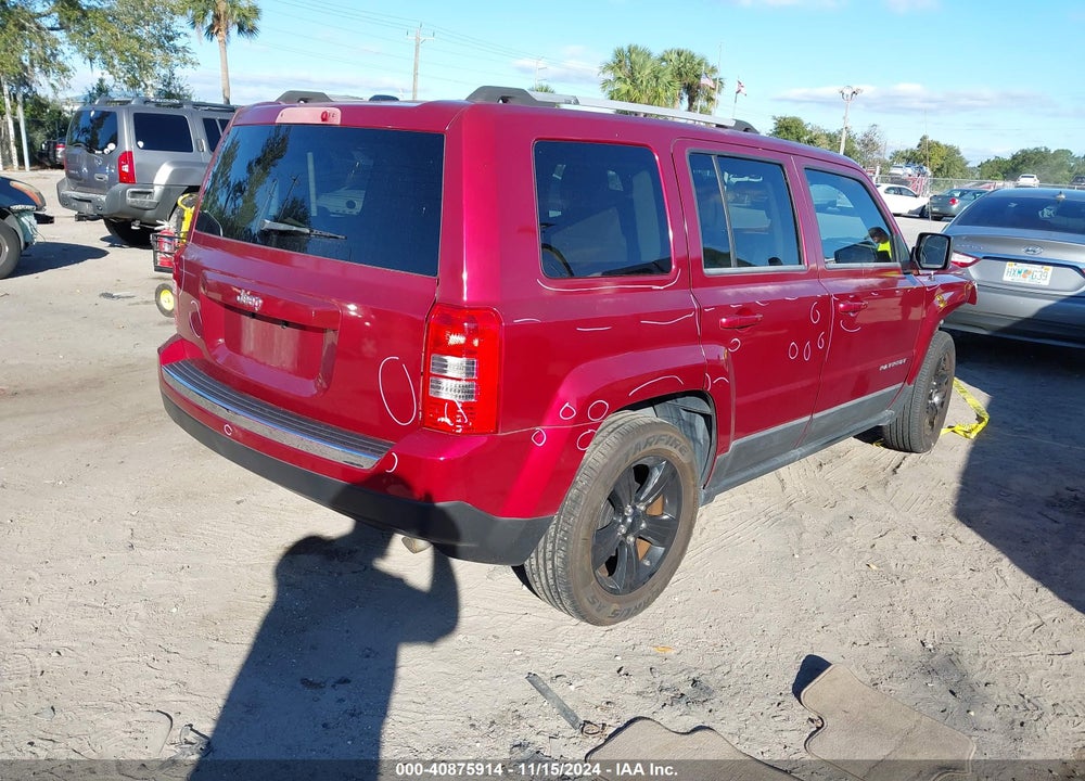 2012 JEEP PATRIOT LATITUDE VIN: 1C4NJPFB2CD707098