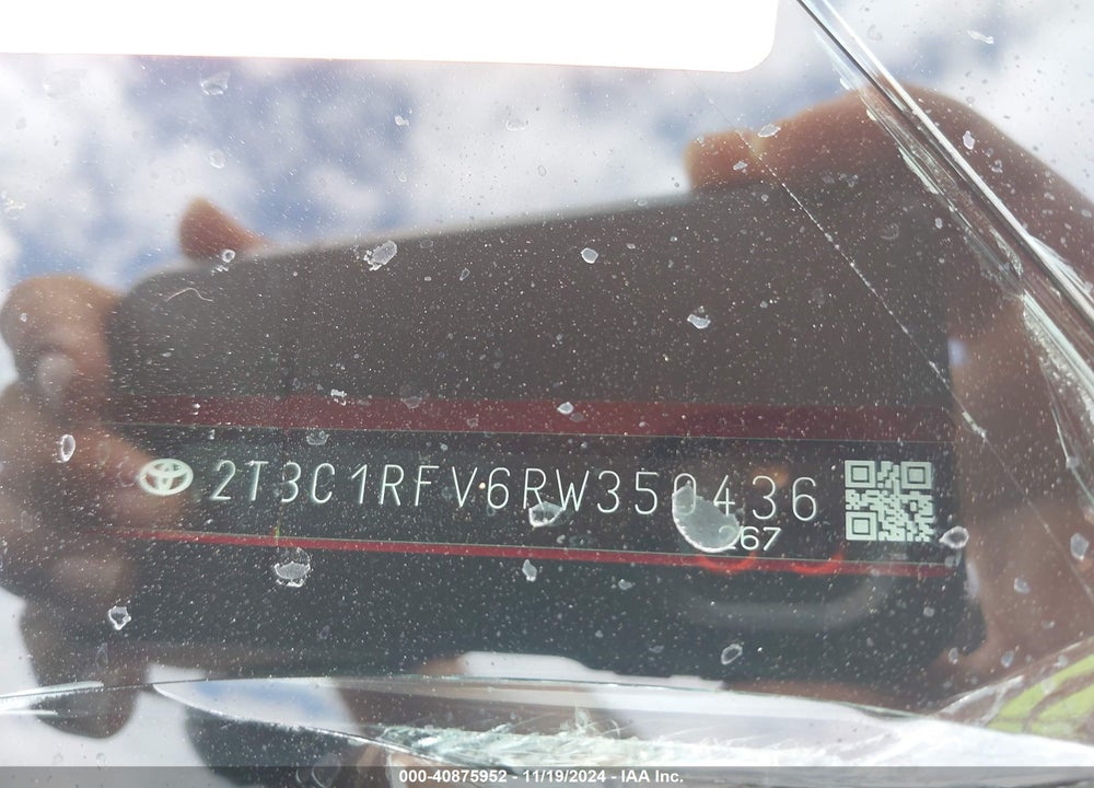 2024 TOYOTA RAV4 XLE PREMIUM VIN: 2T3C1RFV6RW350436