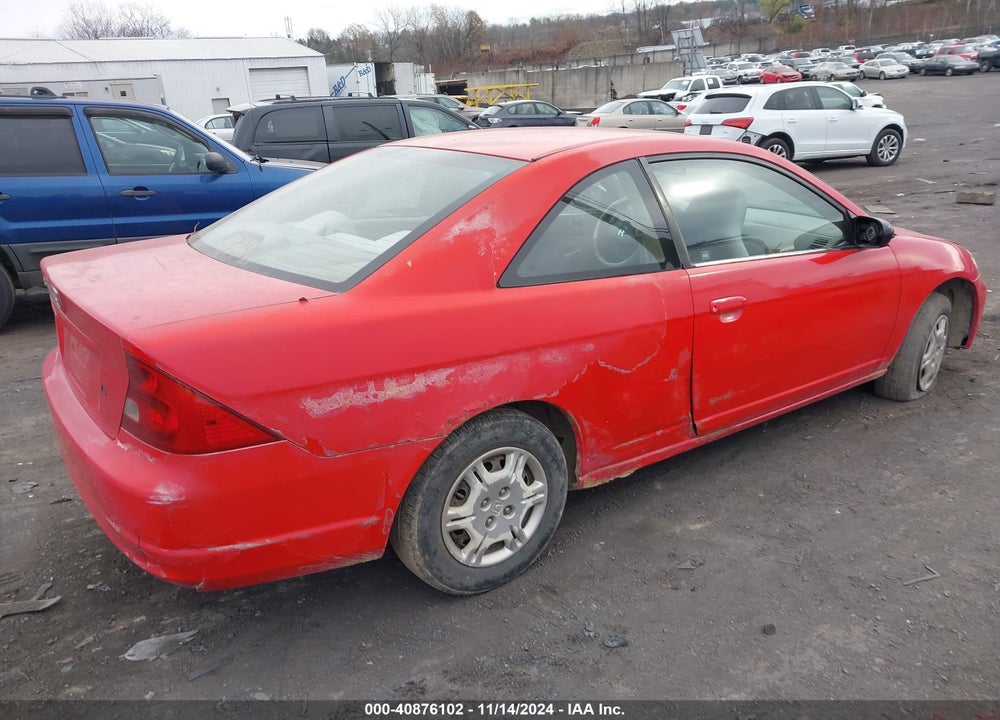 2002 HONDA CIVIC LX VIN: 1HGEM22542L065693