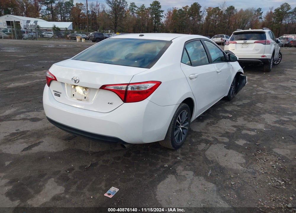 2016 TOYOTA COROLLA LE PREMIUM VIN: 2T1BURHE5GC734649
