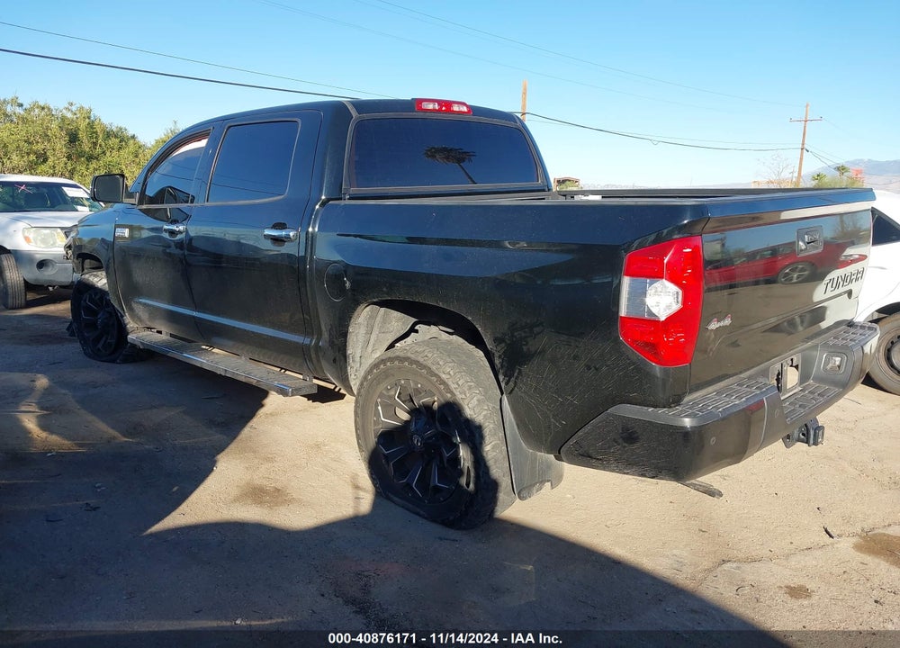 2019 TOYOTA TUNDRA PLATINUM 5.7L V8 VIN: 5TFAY5F18KX804194