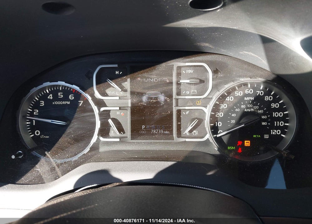 2019 TOYOTA TUNDRA PLATINUM 5.7L V8 VIN: 5TFAY5F18KX804194