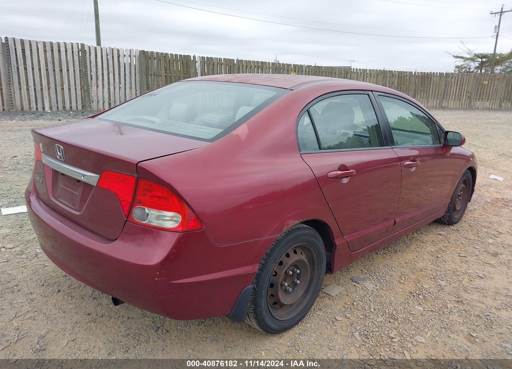 2009 HONDA CIVIC LX VIN: 2HGFA16599H364752