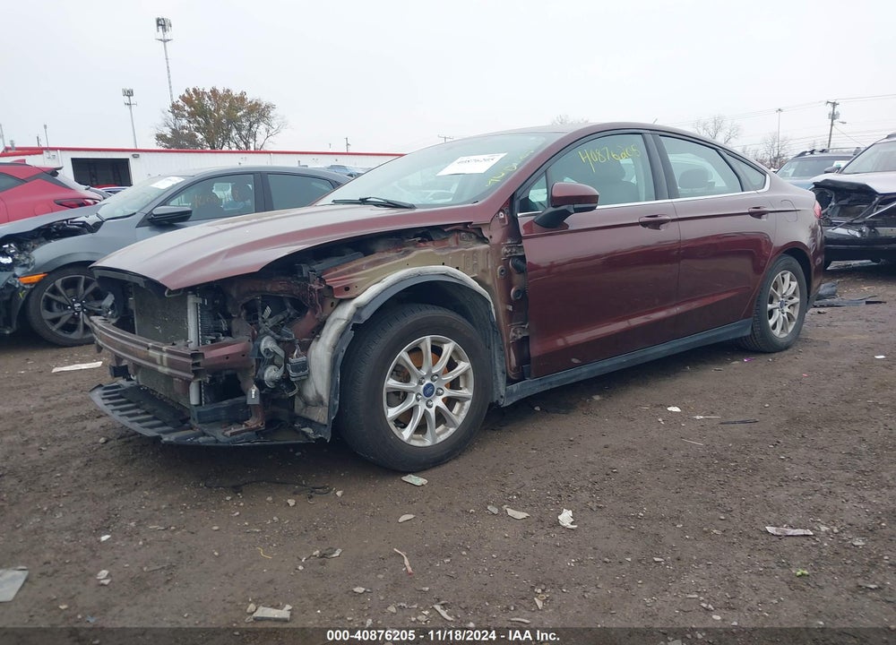 2015 FORD FUSION S VIN: 3FA6P0G79FR204366