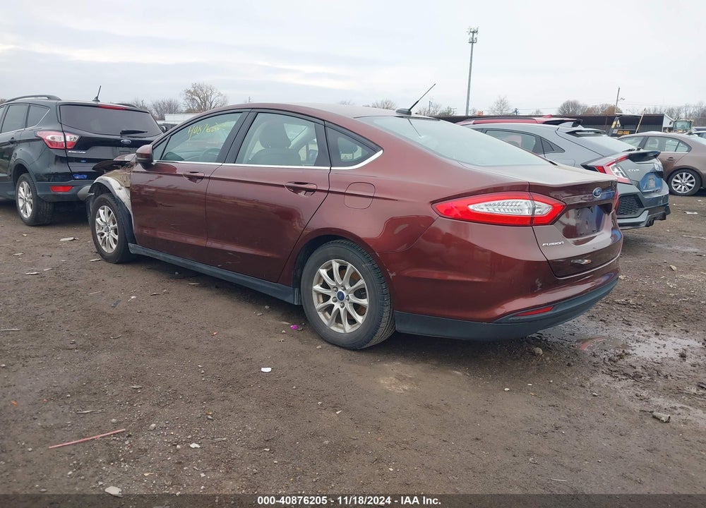 2015 FORD FUSION S VIN: 3FA6P0G79FR204366