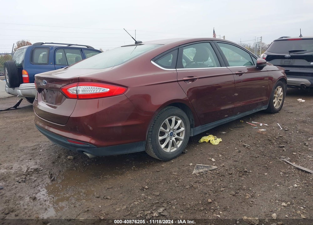 2015 FORD FUSION S VIN: 3FA6P0G79FR204366