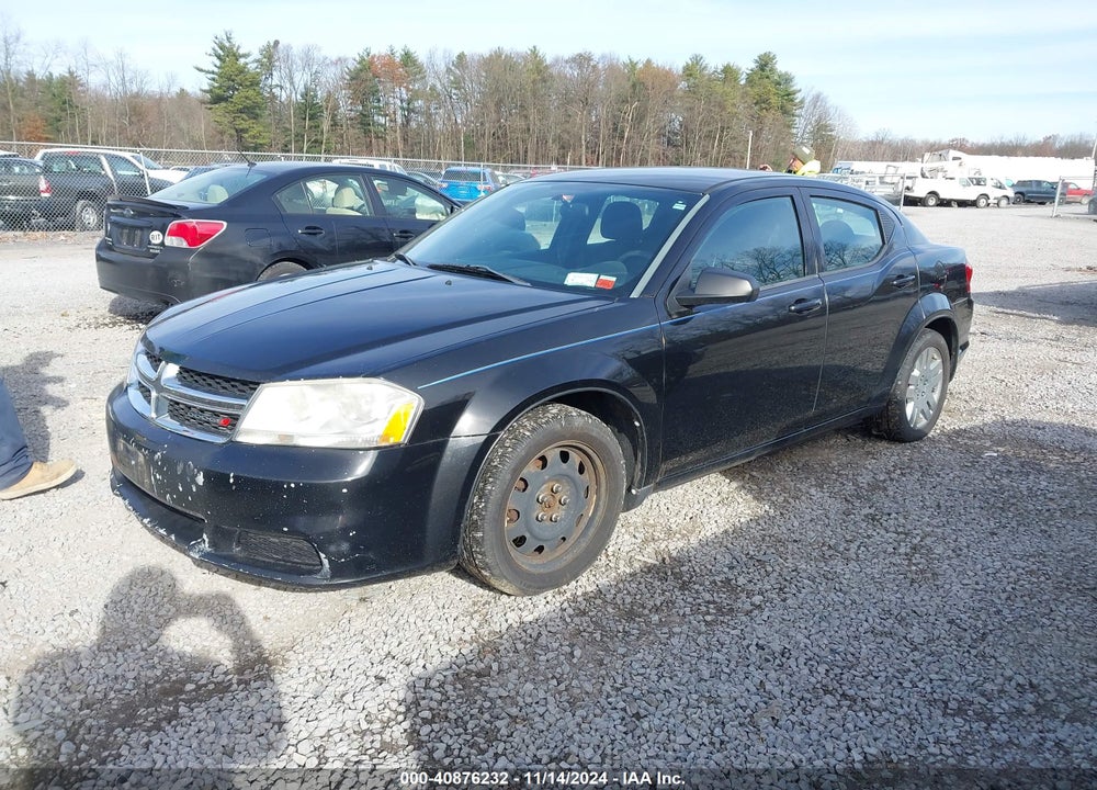 2013 DODGE AVENGER SE V6 VIN: 1C3CDZAG1DN747802