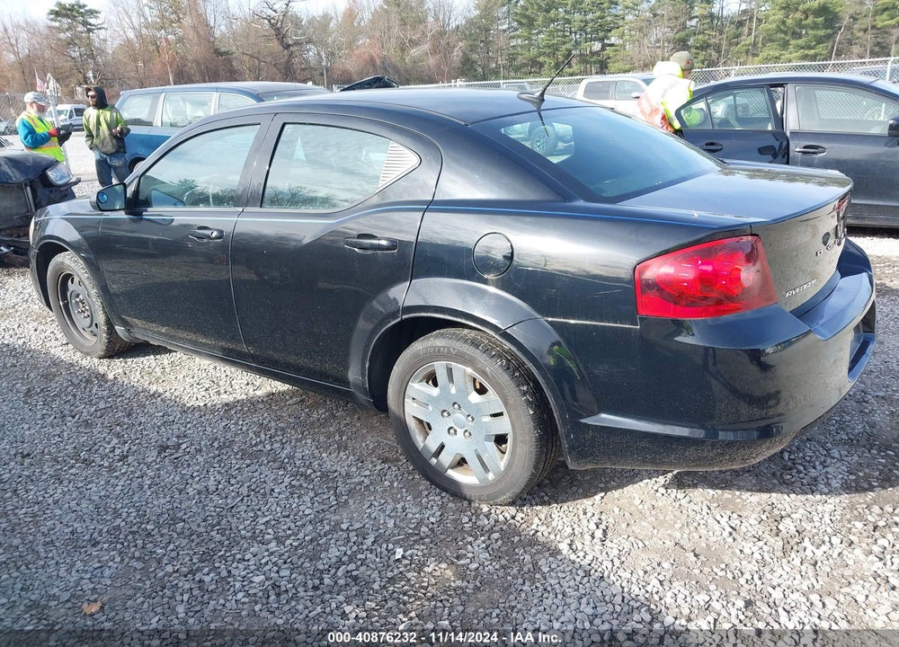 2013 DODGE AVENGER SE V6 VIN: 1C3CDZAG1DN747802