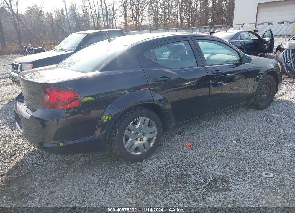 2013 DODGE AVENGER SE V6 VIN: 1C3CDZAG1DN747802