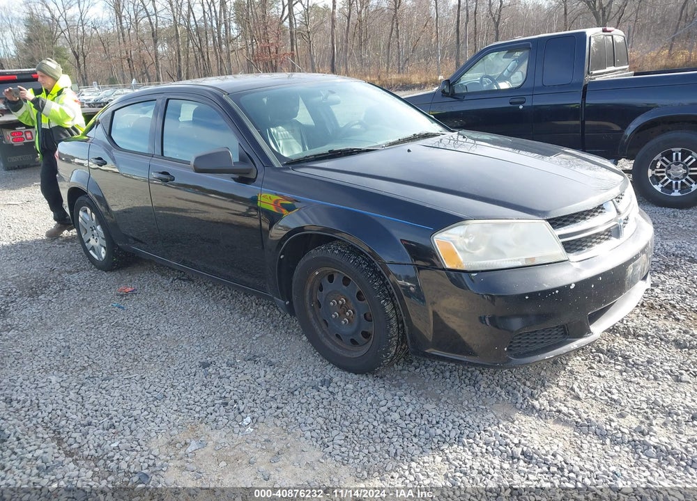 2013 DODGE AVENGER SE V6 VIN: 1C3CDZAG1DN747802