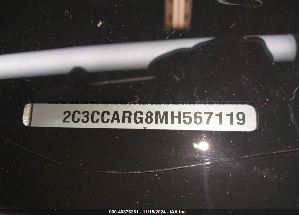 2021 CHRYSLER 300 TOURING L AWD VIN: 2C3CCARG8MH567119