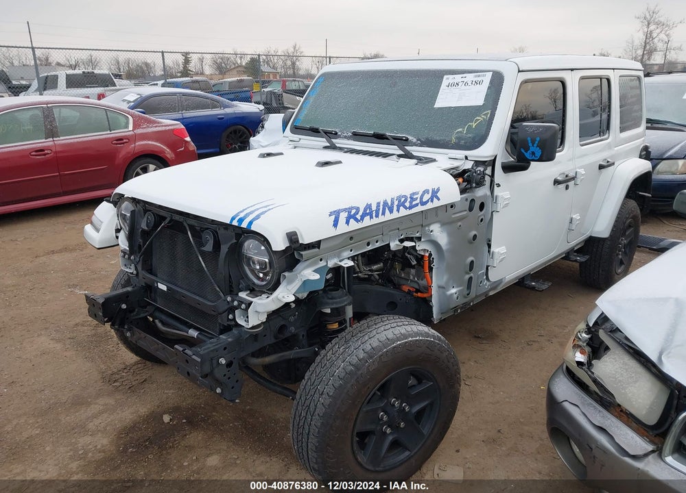 2022 JEEP WRANGLER 4XE UNLIMITED SAHARA 4X4 VIN: 1C4JJXP62NW229594