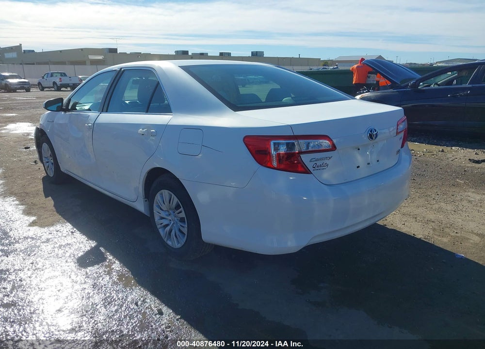 2012 TOYOTA CAMRY HYBRID VIN: 4T1BD1FK5CU013539