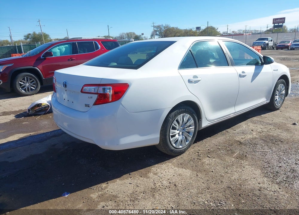 2012 TOYOTA CAMRY HYBRID VIN: 4T1BD1FK5CU013539