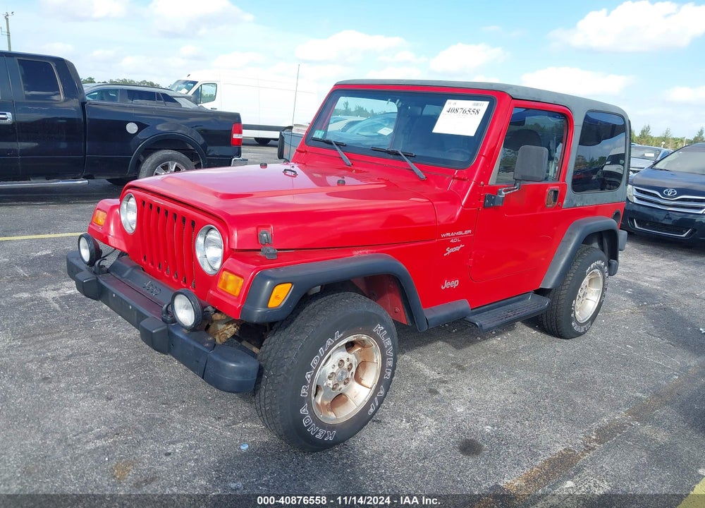2000 JEEP WRANGLER SPORT VIN: 1J4FA49S4YP783291