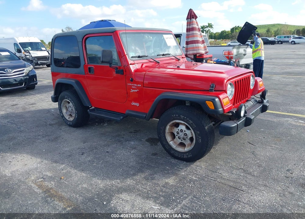 2000 JEEP WRANGLER SPORT VIN: 1J4FA49S4YP783291