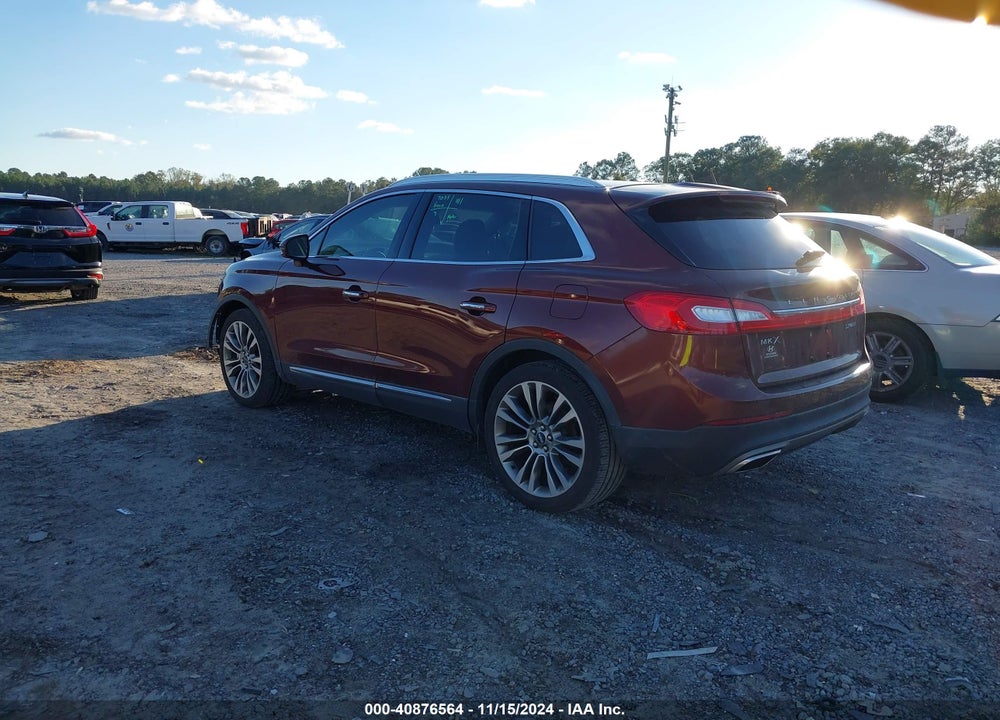 2016 LINCOLN MKX RESERVE VIN: 2LMTJ6LPXGBL79894