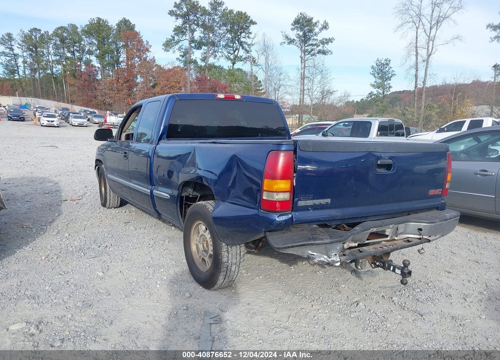 2001 GMC SIERRA 1500 SLE VIN: 2GTEC19T511207179