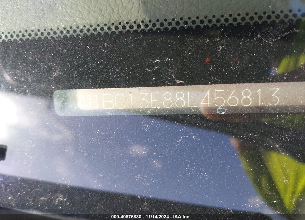 2008 NISSAN VERSA 1.8S VIN: 3N1BC13E88L456813