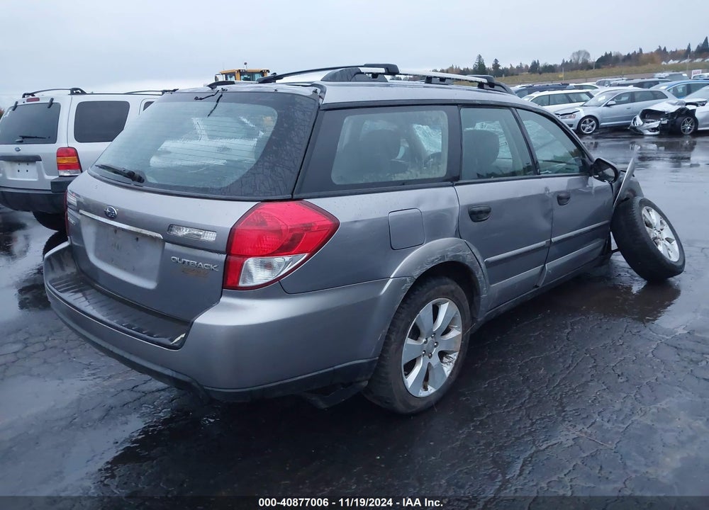 2008 SUBARU OUTBACK 2.5I VIN: 4S4BP61C286358379