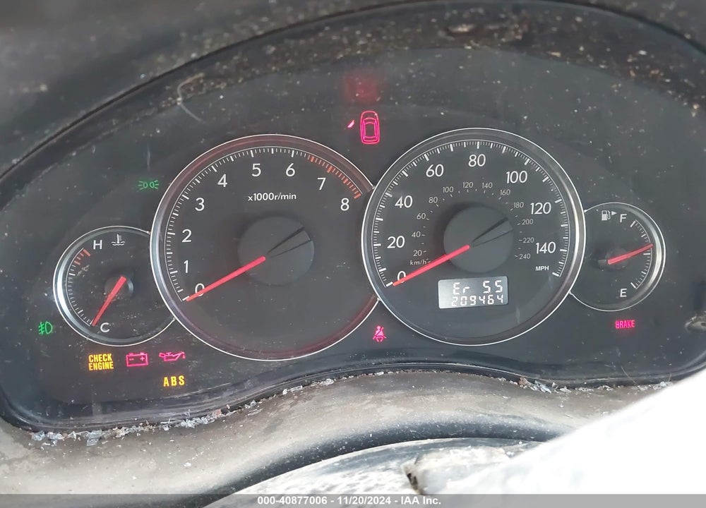 2008 SUBARU OUTBACK 2.5I VIN: 4S4BP61C286358379